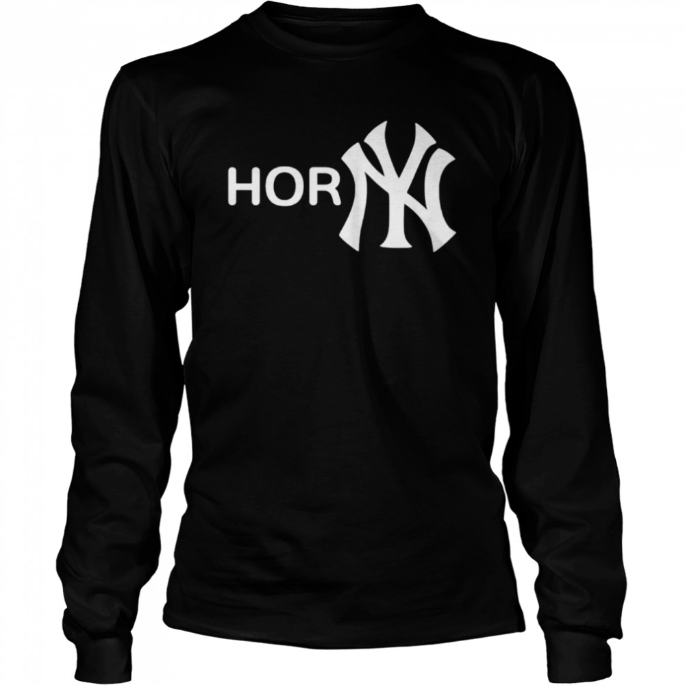 new York Yankees horny shirt Long Sleeved T-shirt