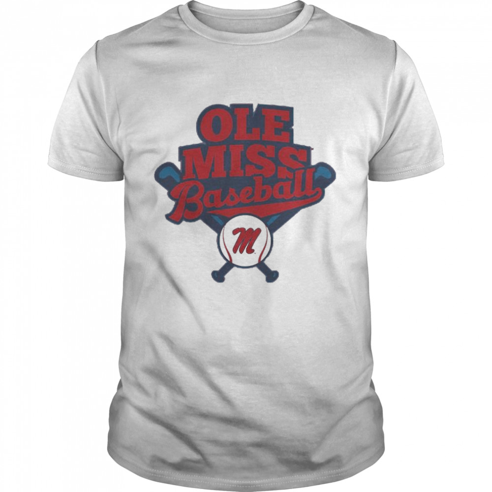 ole Miss baseball logo shirt