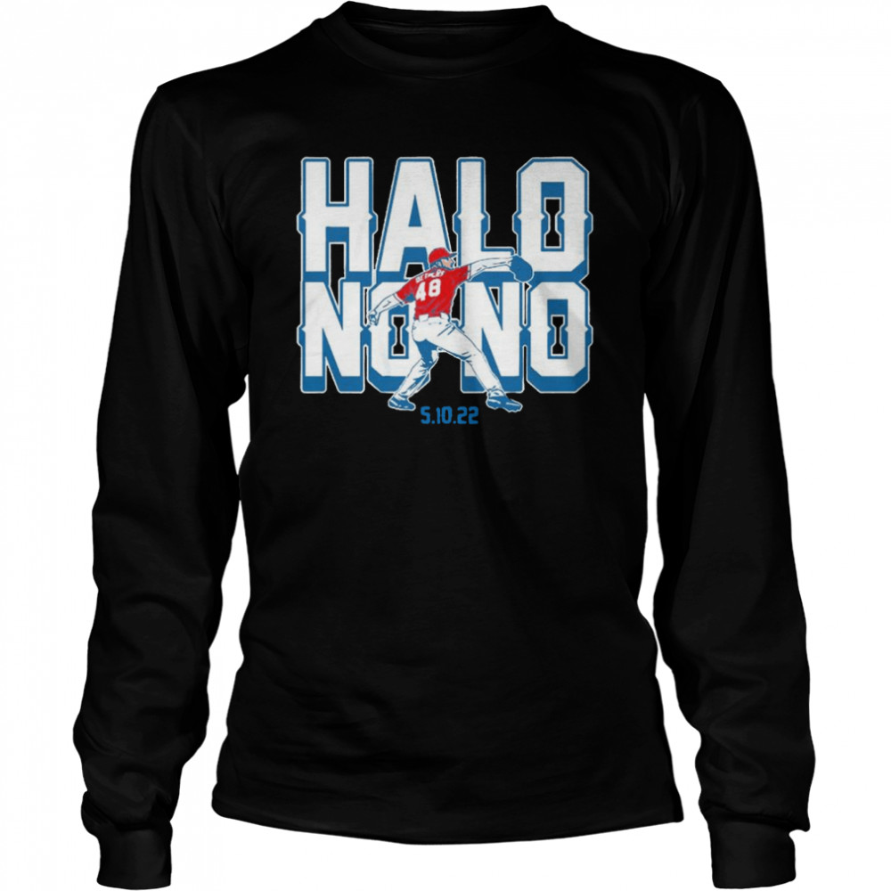 Reid Detmers Los Angeles Angels Halo No-no shirt Long Sleeved T-shirt