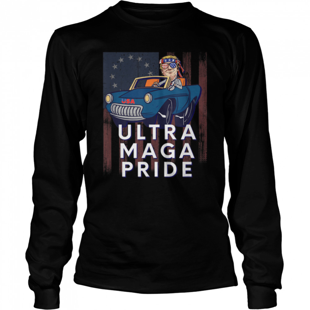 Ultra Maga Donald Trump Joe Biden Republican America Funny T- B0B18HGX6J Long Sleeved T-shirt