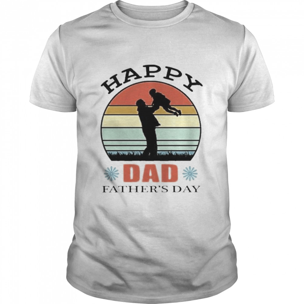 Vintage Happy Dad Father’s Day  Classic Men's T-shirt