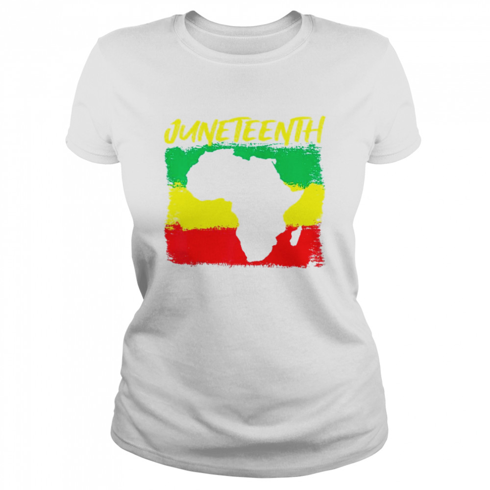 VintageAfrikaKarte, Junetzehnt, Afrikanischer Amerikaner, Juni Raglan  Classic Women's T-shirt