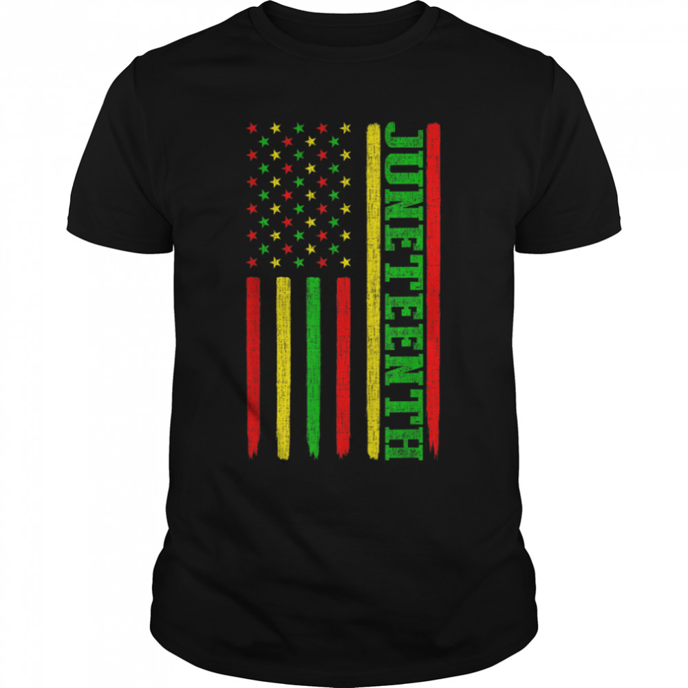 Juneteenth In A Flag For Black History Day June 19th 1865 T-Shirt B0B19TRGZ7