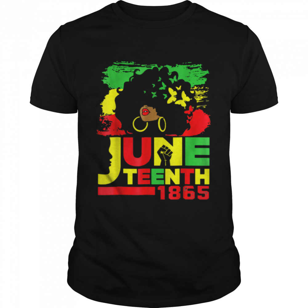 Juneteenth Is My Independence Day Black Women Black Pride T-Shirt B0B19Vy3F7