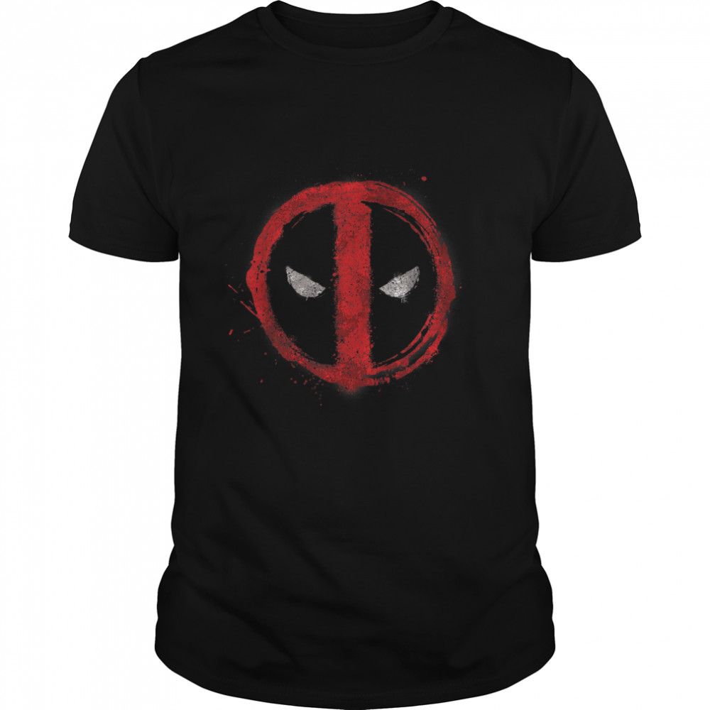 Marvel Deadpool Symbol Red Spray Paint T-Shirt T-Shirt