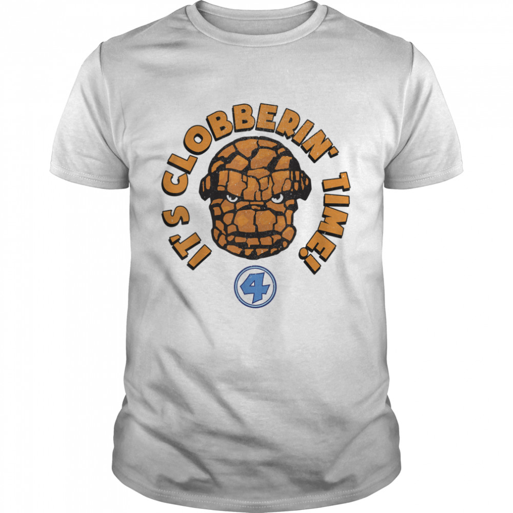Marvel Fantastic Four The Thing Clobberin' Time Big Face T-Shirt