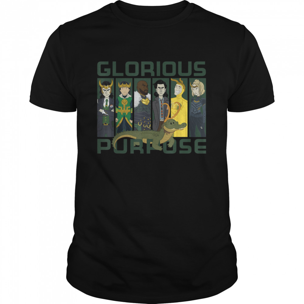 Marvel Loki Variants Alligator Loki Glorious Purpose T-Shirt