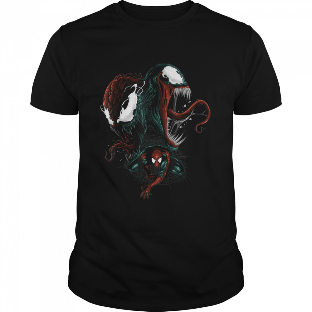 Marvel Spider-Man Venom and Carnage Graphic T- Classic Men's T-shirt