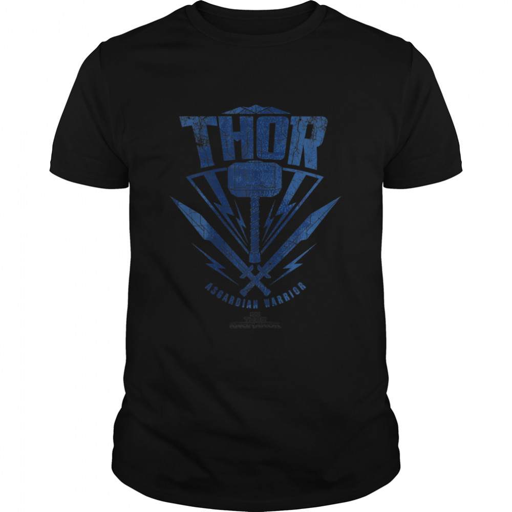 Marvel Thor Ragnarok Asgardian Warrior Hammer Shield T-Shirt T-Shirt