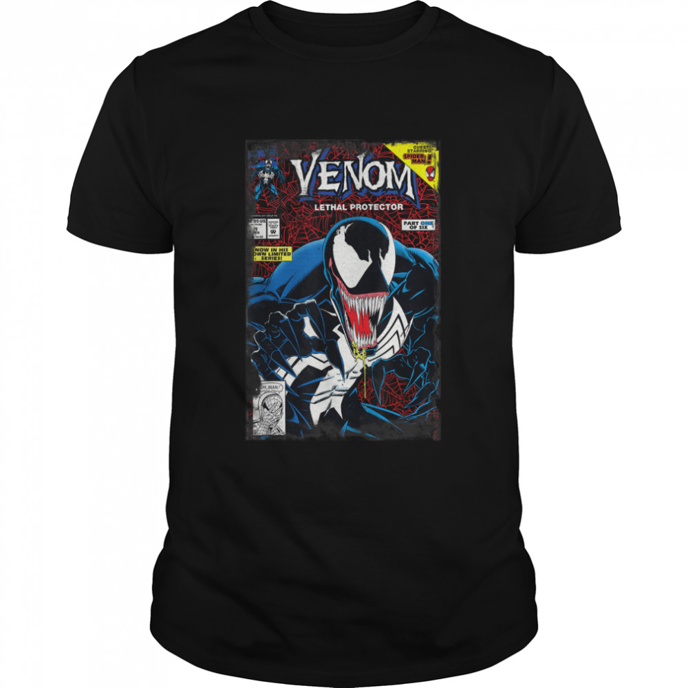 Marvel Venom Vintage Comic Book Cover T-Shirt