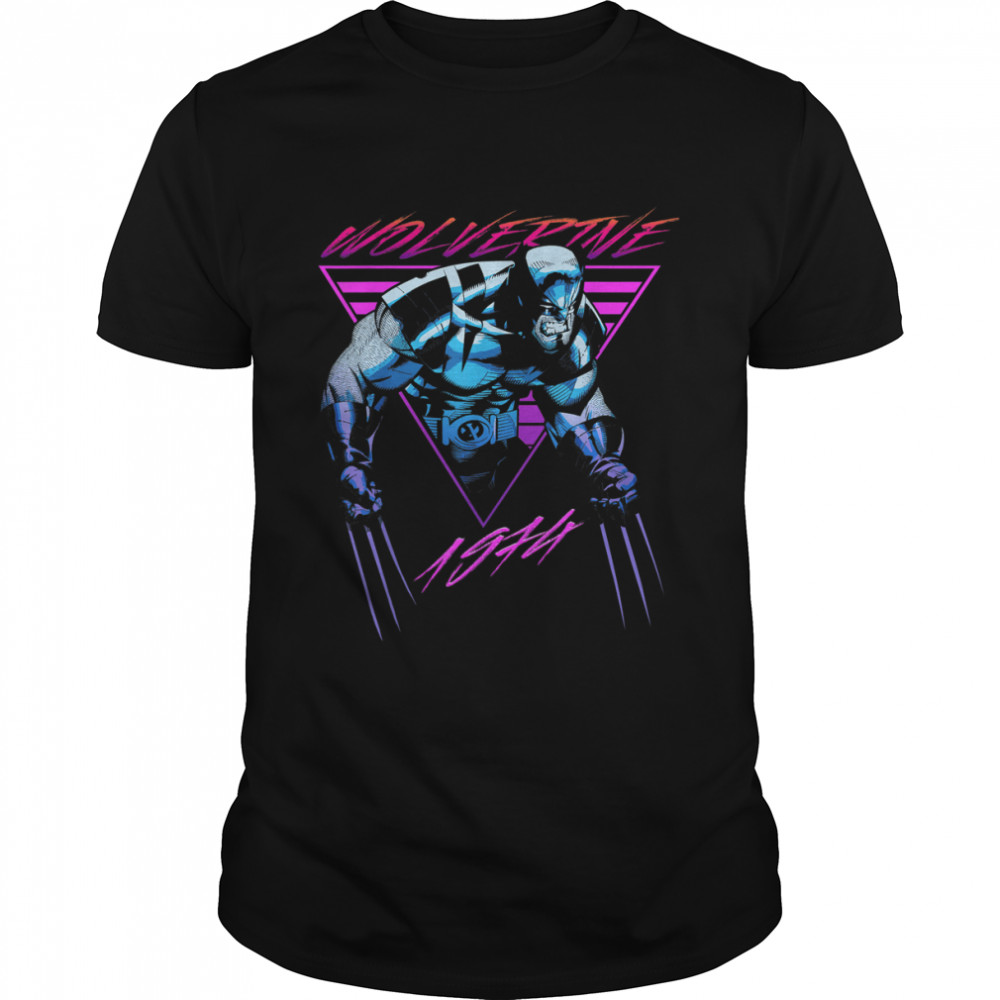 Marvel X-Men Wolverine Neon Retro Logan T-Shirt