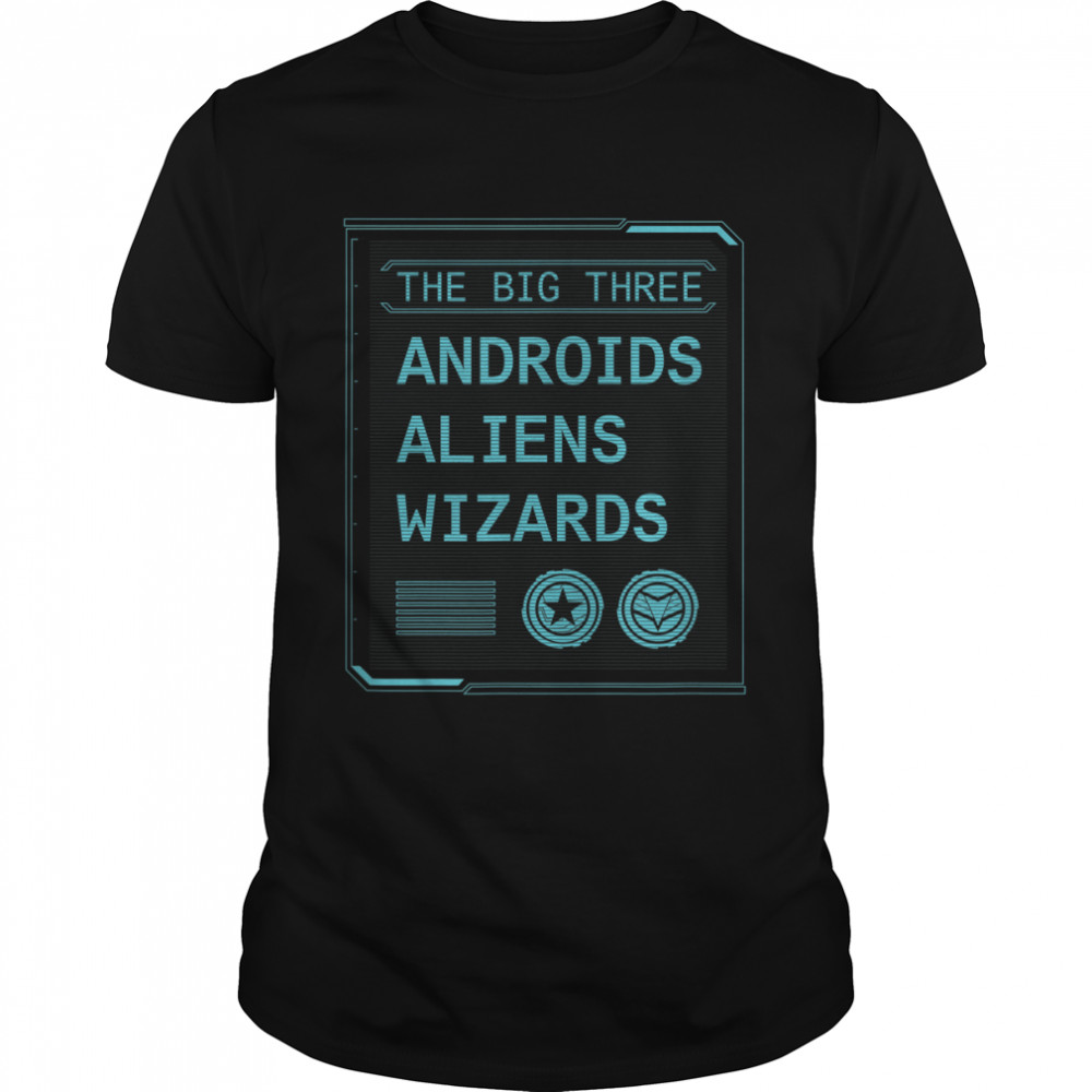 The Falcon And The Winter Soldier Androids Aliens Wizards T-Shirt