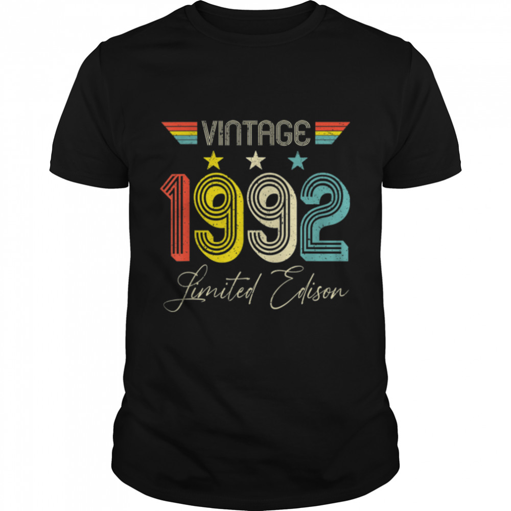 30 Years Old Vintage 1992 30th Birthday Gift Limited Edition T- B0B1BRGYJG Classic Men's T-shirt