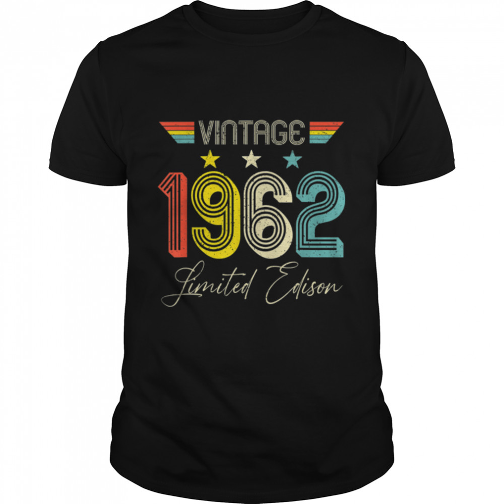 60 Years Old Vintage 1962 60Th Birthday Gift Limited Edition T-Shirt B0B1Brh4B1