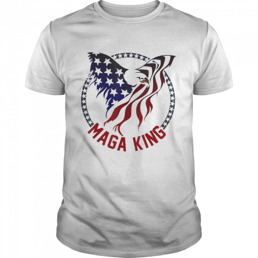 Mega King Eagle Usa Flag Proud Ultra Maga Trump 2024 Shirt