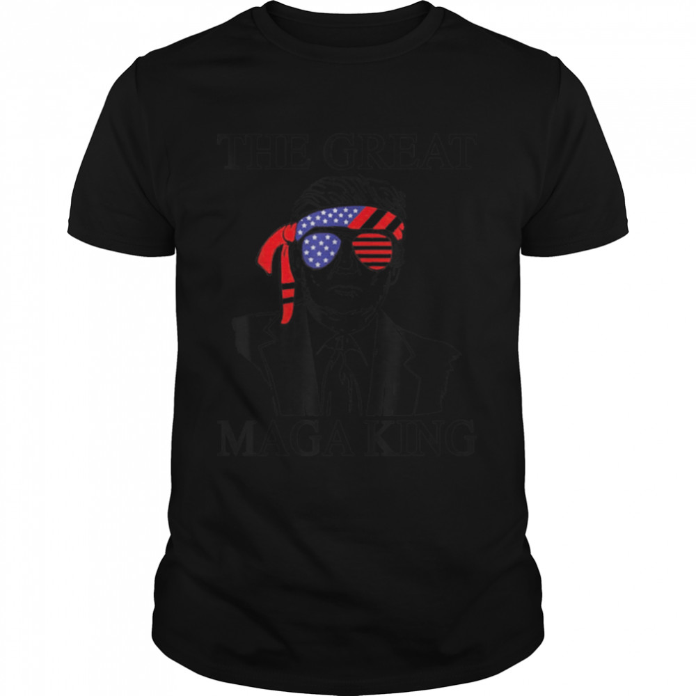 The Great Maga King Funny Trump Ultra Maga King T-Shirt B0B1C8Lj59