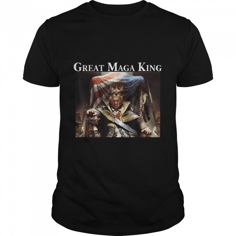 The Great Maga King Funny Trump Ultra Maga King T-Shirt B0B1F2Z891