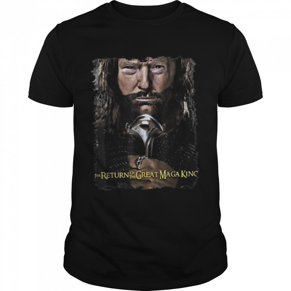 The Return Of The Great Maga King Funny Trendy Sarcastic T-Shirt B0B1Brbxpb