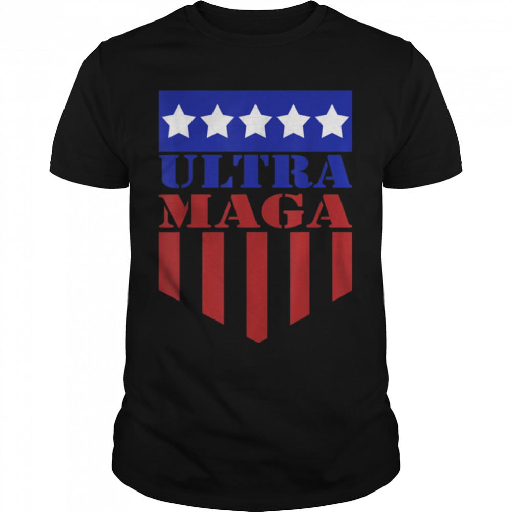 Ultra Maga Proud - Armorial American Flag T- B0B1BSYMR9 Classic Men's T-shirt