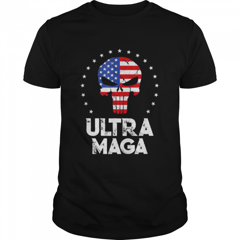 Ultra Maga Vintage American Flag Ultramaga Shirt
