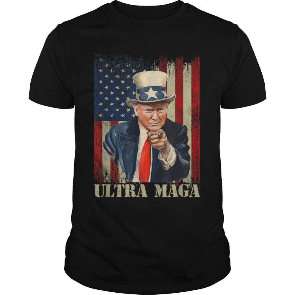 Anti Biden Ultra Maga Funny Trump Maga King Pro Trump T-Shirt B0B1Hkcmk6