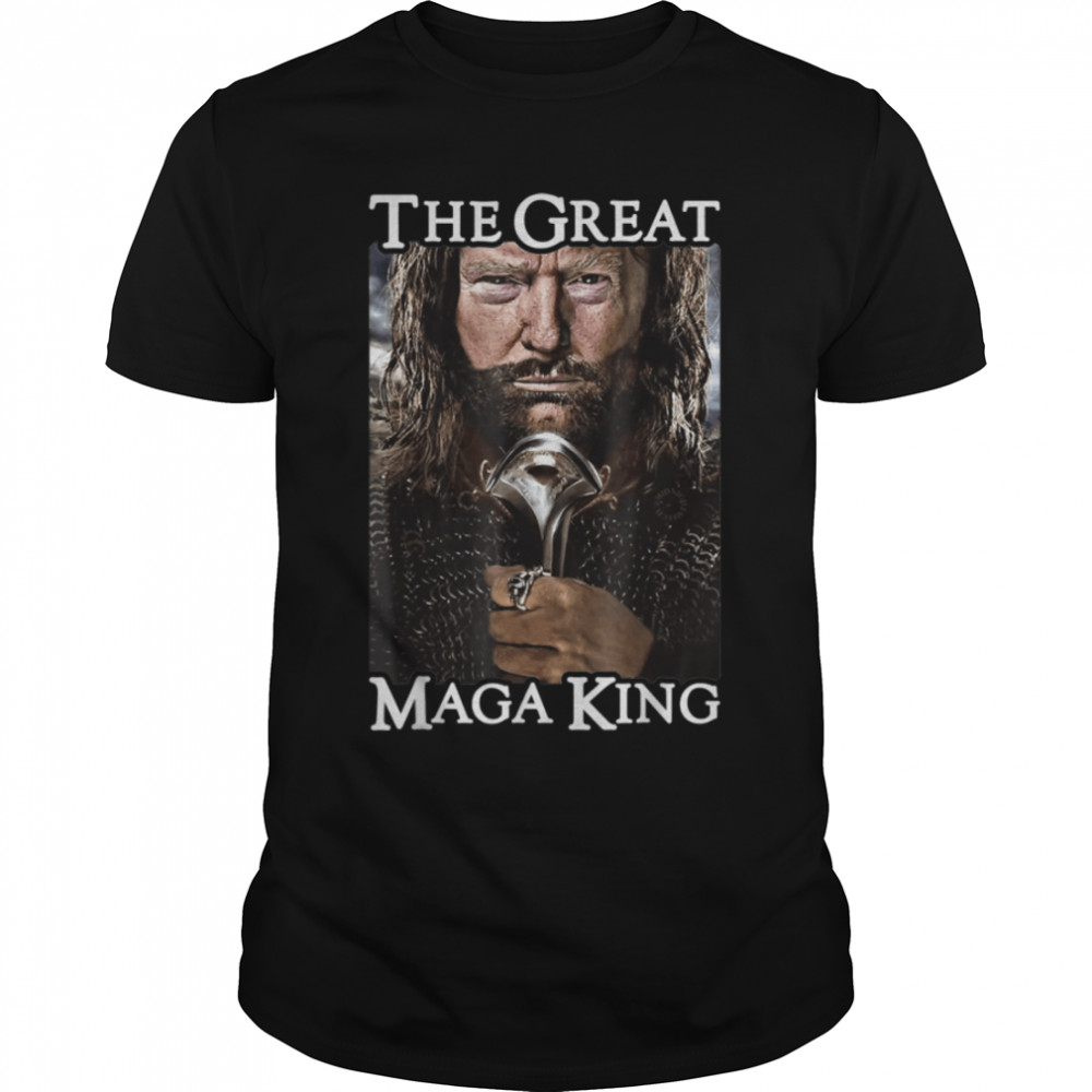 Mega King Usa Flag Proud Ultra Maga Trump 2024 T-Shirt B0B1H24Bxg