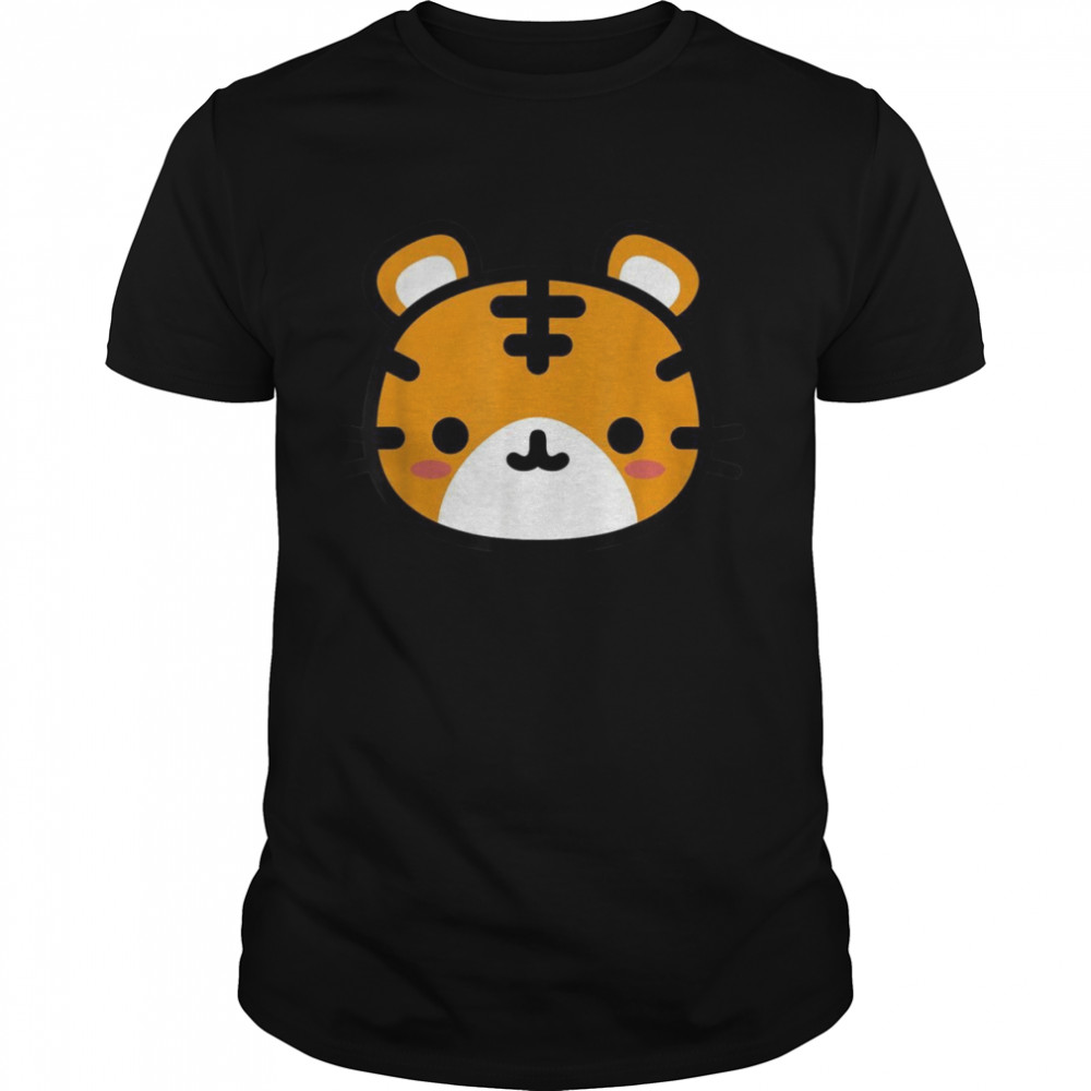 Roar Cute Childrens Tiger for Cartoon Tiger Face  Classic Men's T-shirt