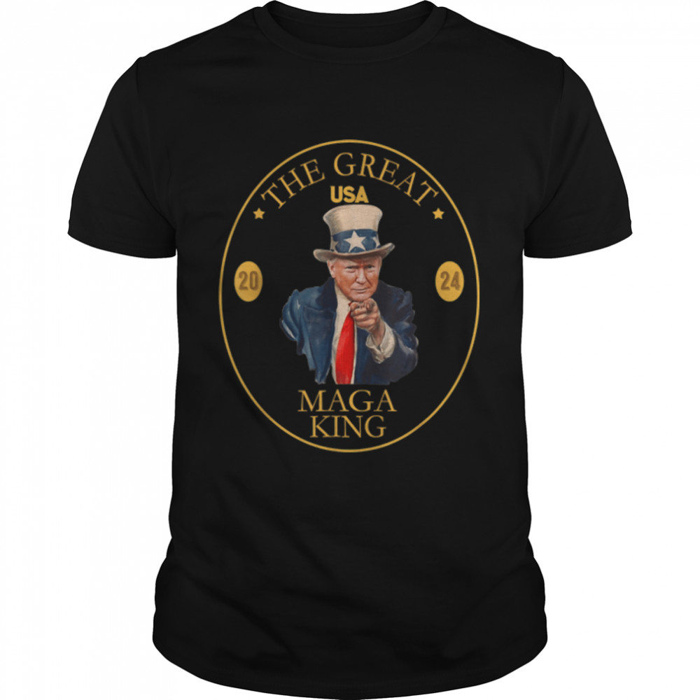 The Great Maga King Trump 2024 Proud Ultra Maga T-Shirt B0B1Hhzq3X