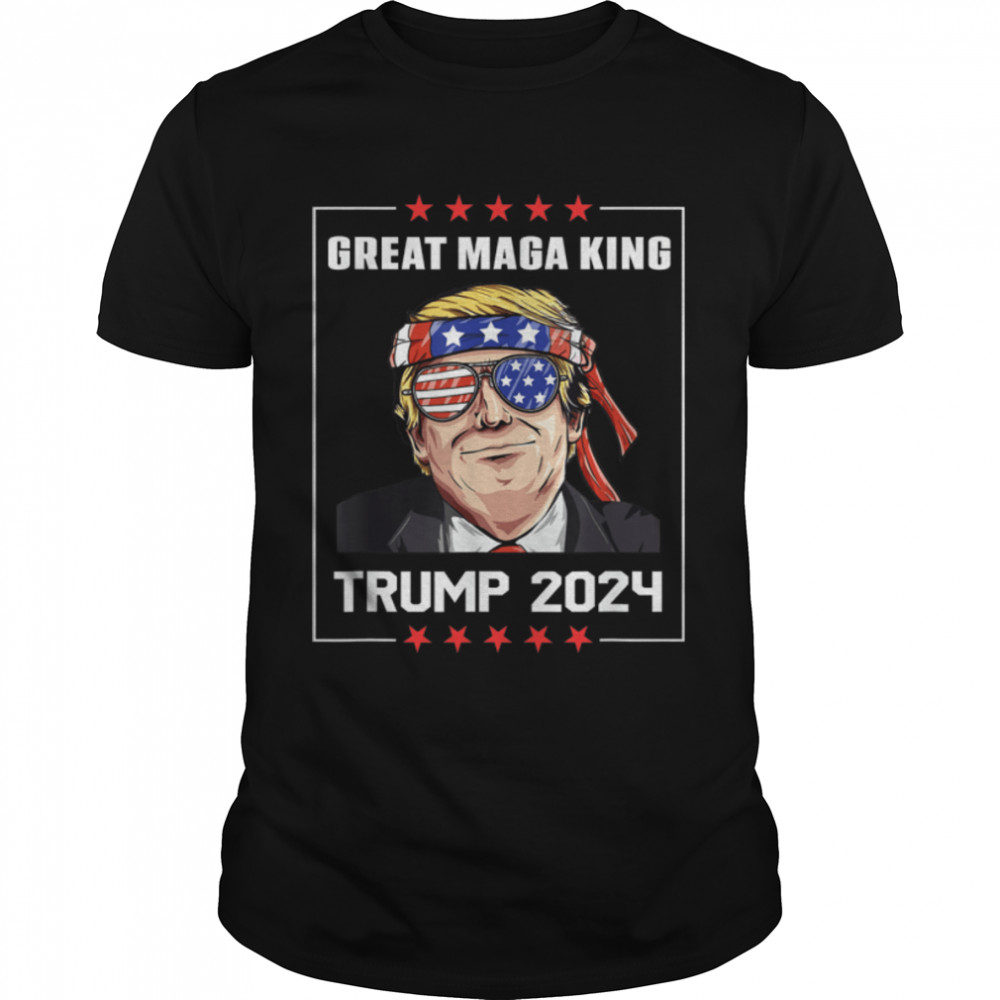 Trump Is The Great Maga King Pro Trump 2024 T-Shirt B0B1Hp44X4