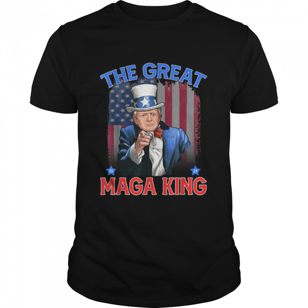 Trump Maga King Trump Ultra Maga 2024 The Great Maga King T-Shirt B0B1Hbnlzc