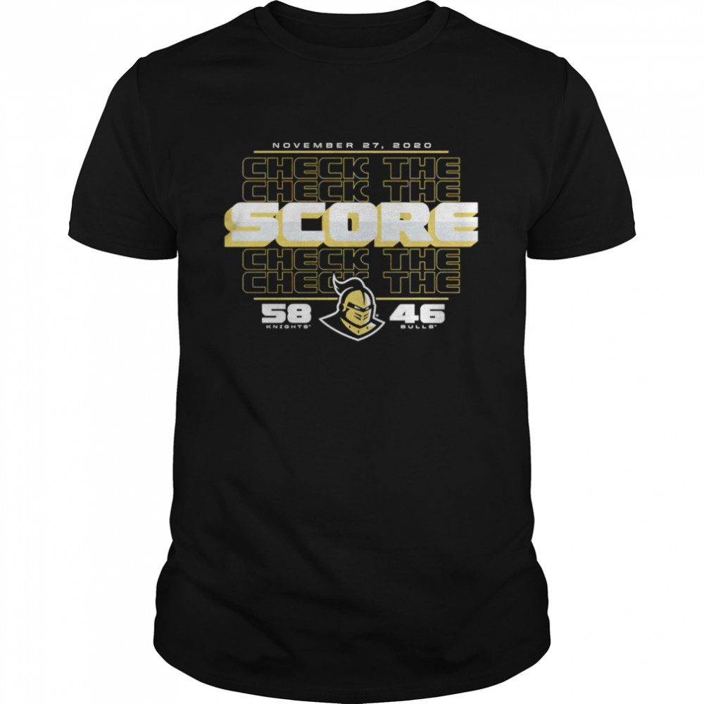 UCF Knights vs. South Florida Bulls 2020 Football Check The Score shirt