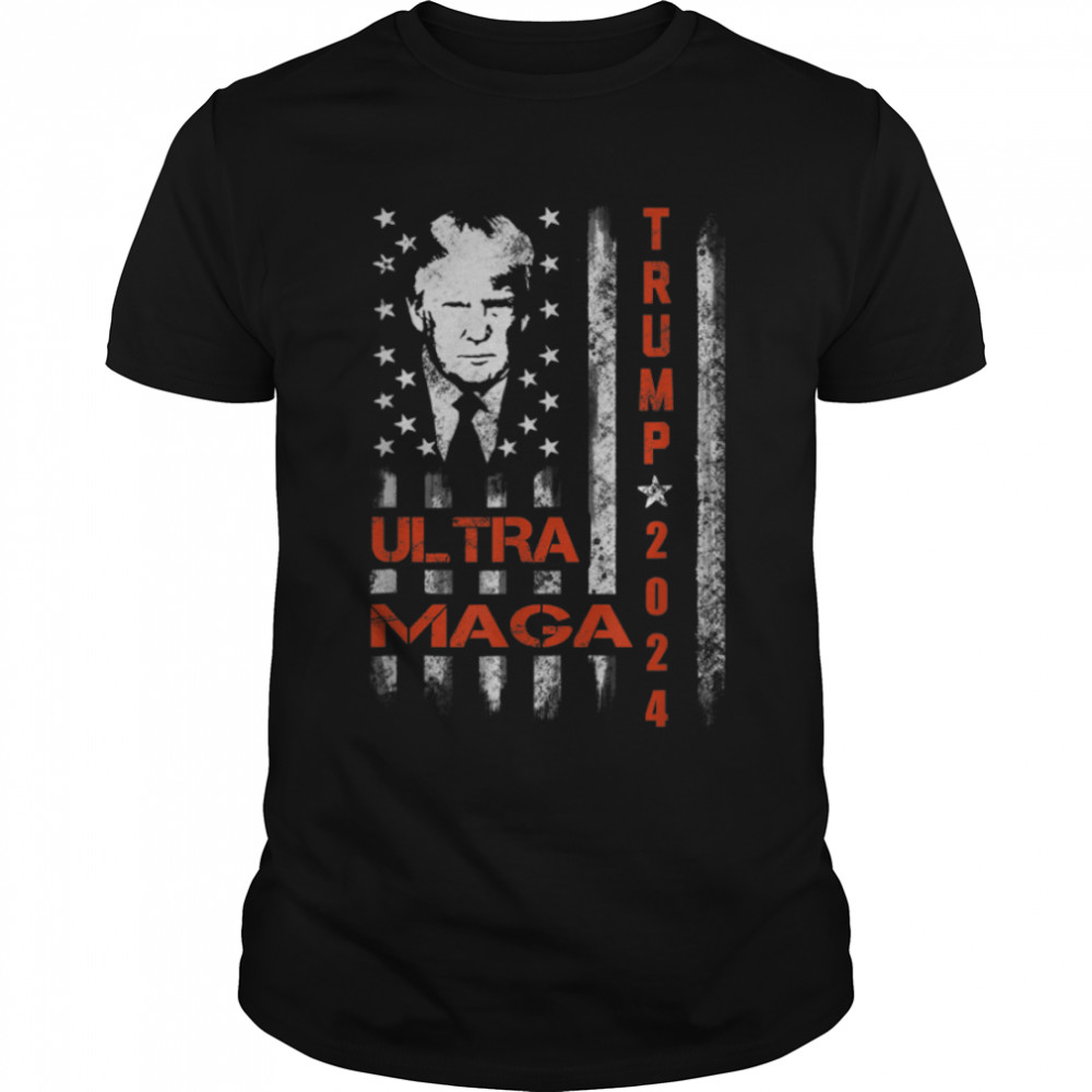 Ultra Maga - We The People Proud Republican Usa Flag T-Shirt B0B1H57F6D