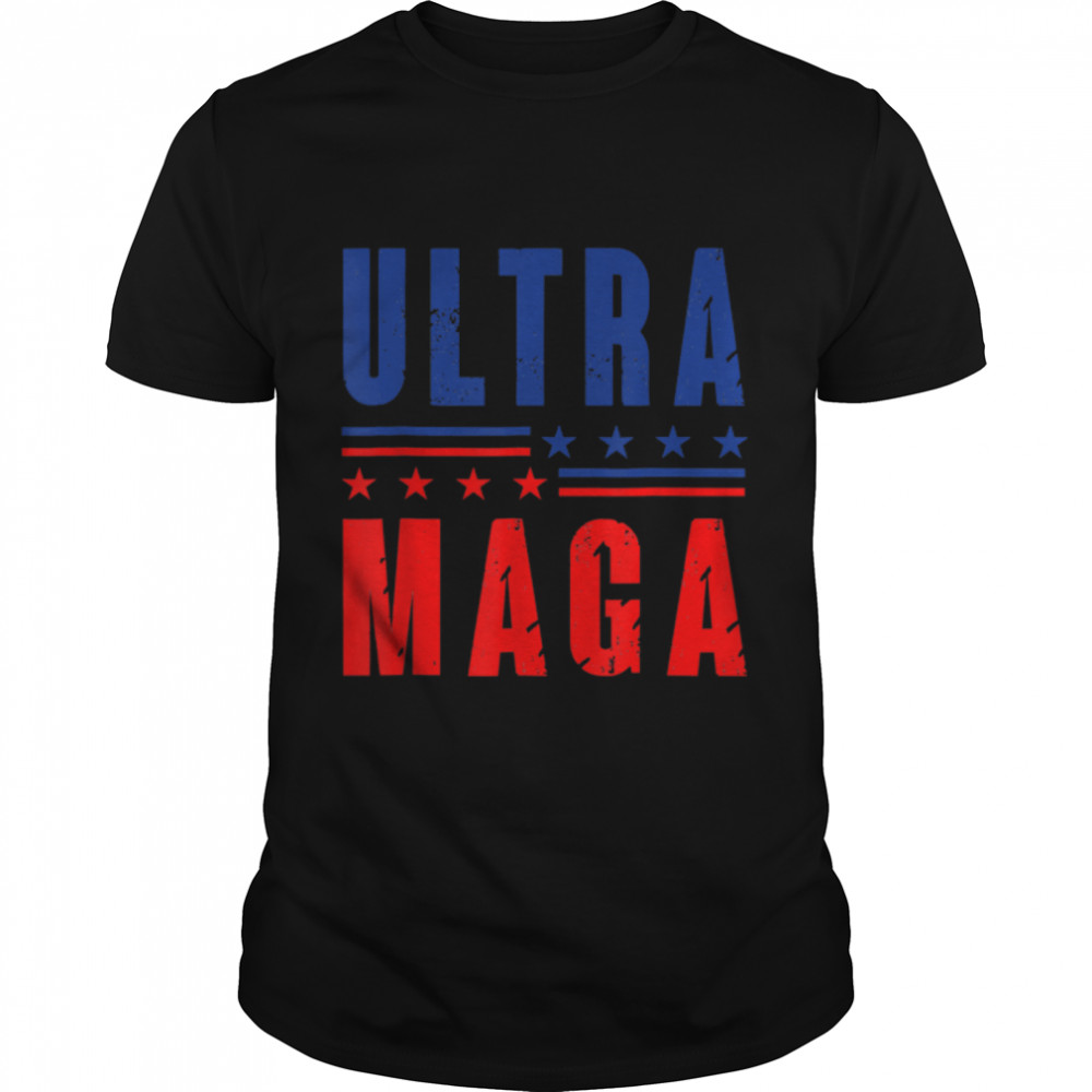 Ultra Maga Proud Ultra Maga Vote Trump 2024 4th Of July T- B0B1HBS2VK Classic Men's T-shirt