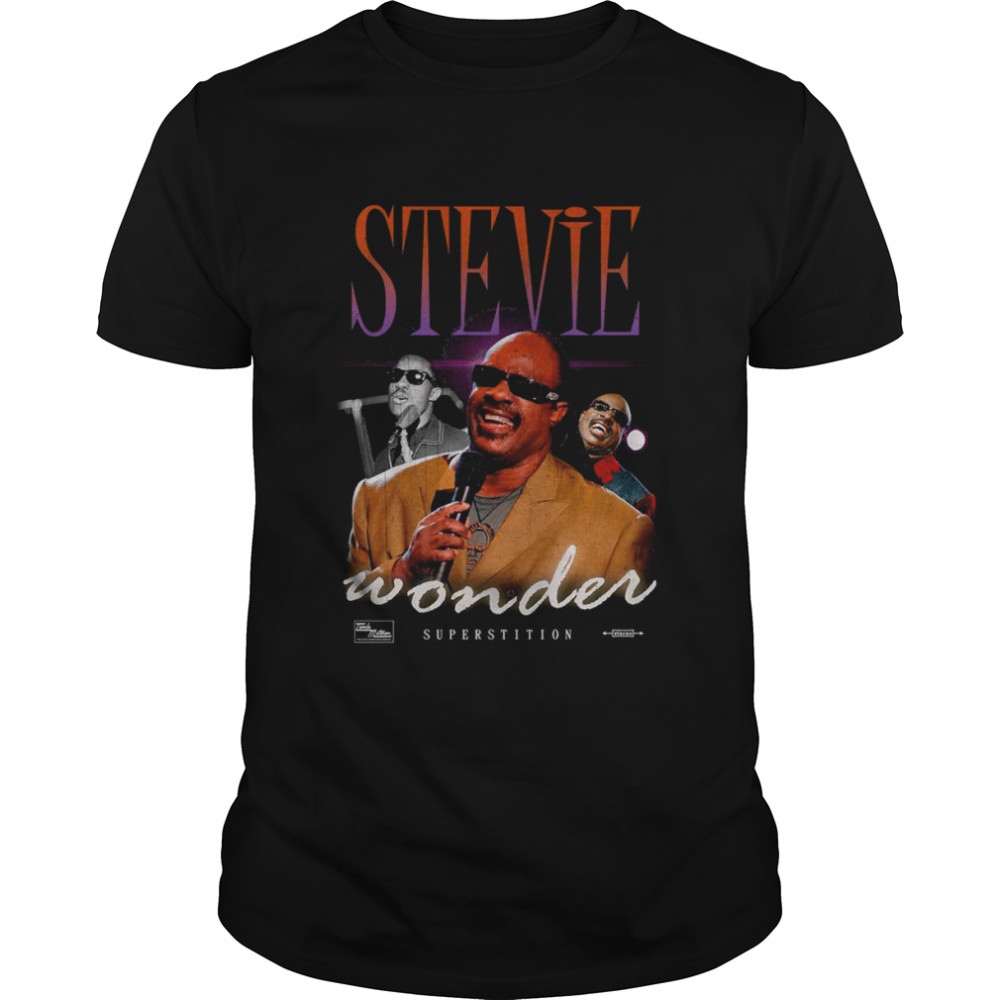 Vintage Collage Stevie Wonder Shirt