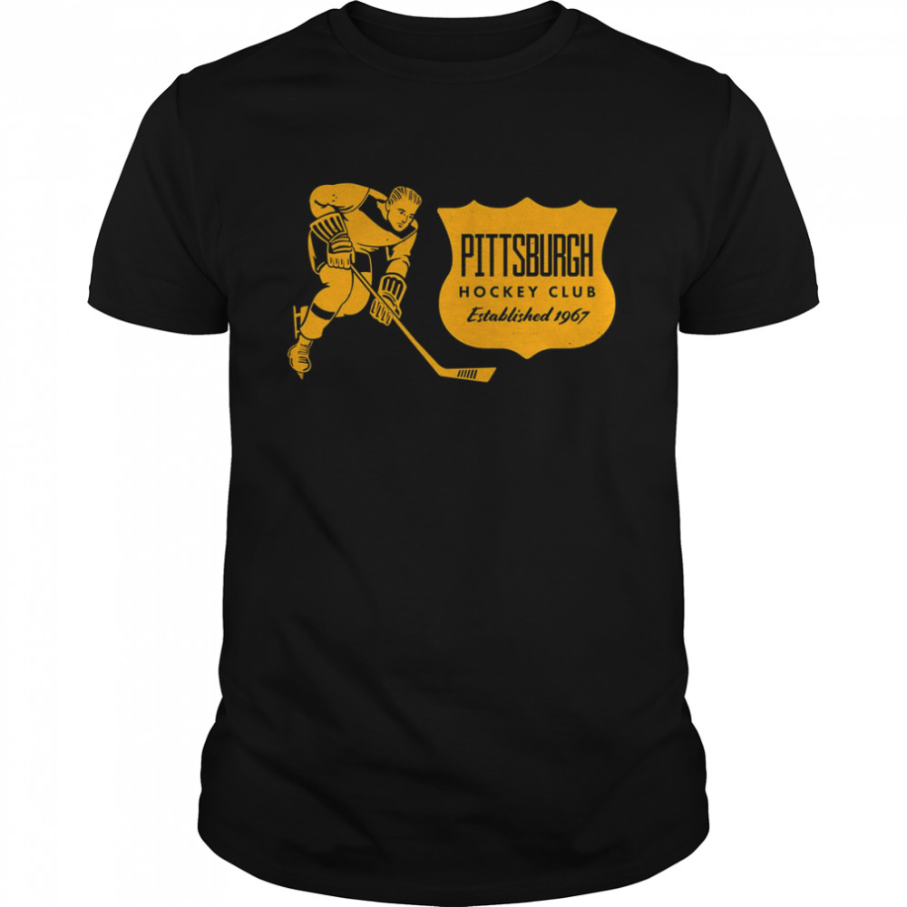 Vintage Hockey Pittsburgh Penguins Yellow Shirt