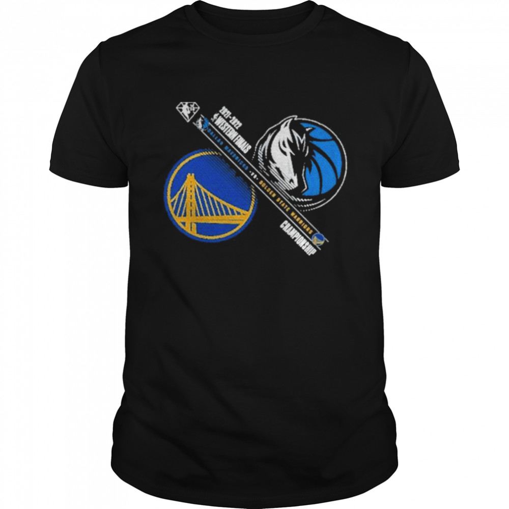 Dallas Mavericks Vs Golden State Warriors 2022 Nba Playoffs Western Conference Finals Matchup Dual Purpose T-Shirt