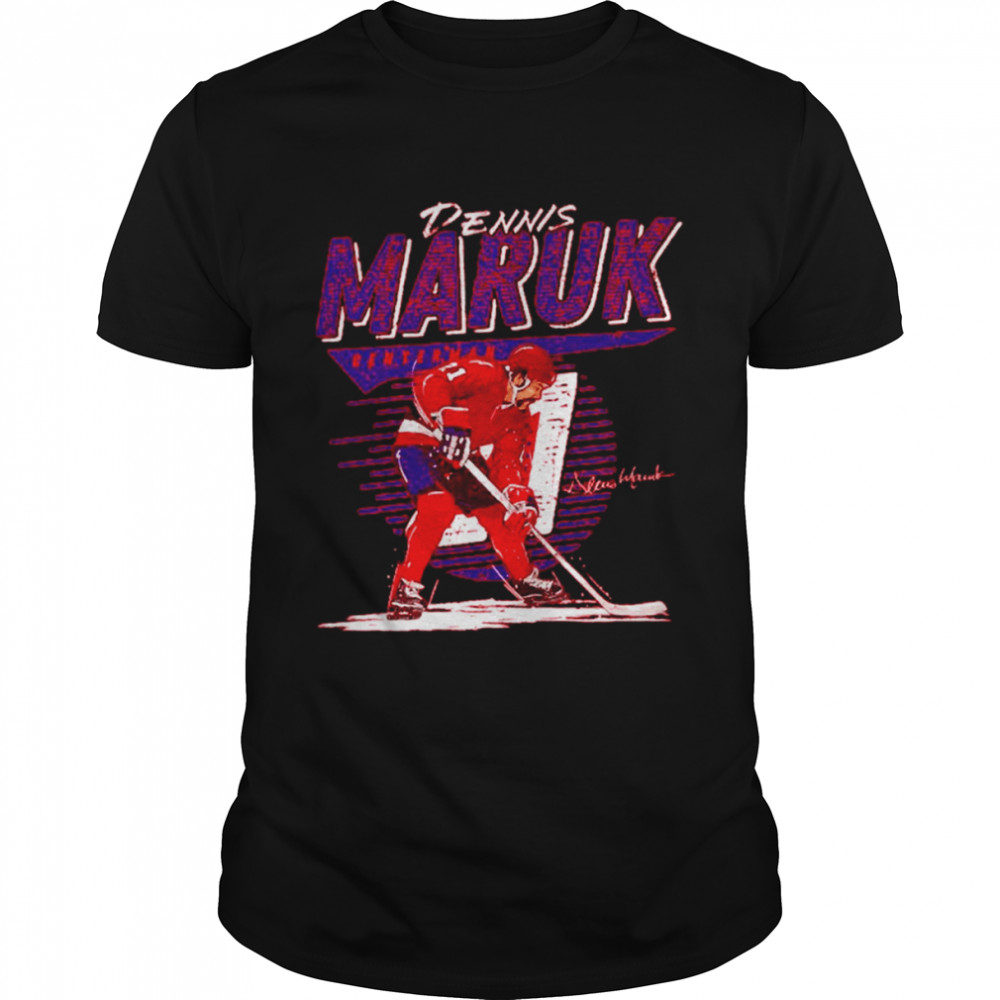 Dennis Maruk Washington Hockey Signatures Shirt