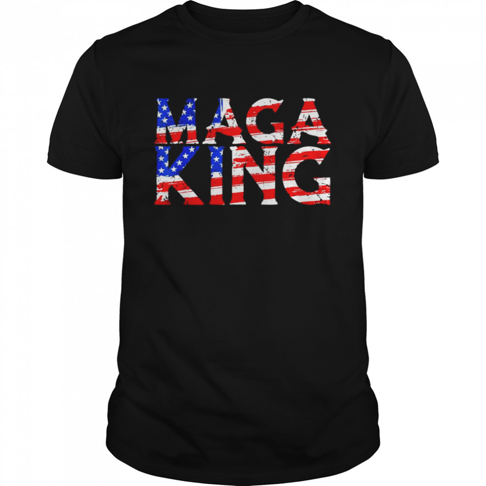Maga King American flag shirt