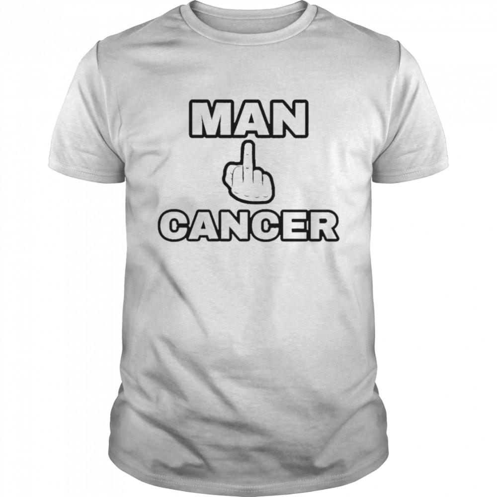 Man Freak Cancer Middle Finger T-Shirt