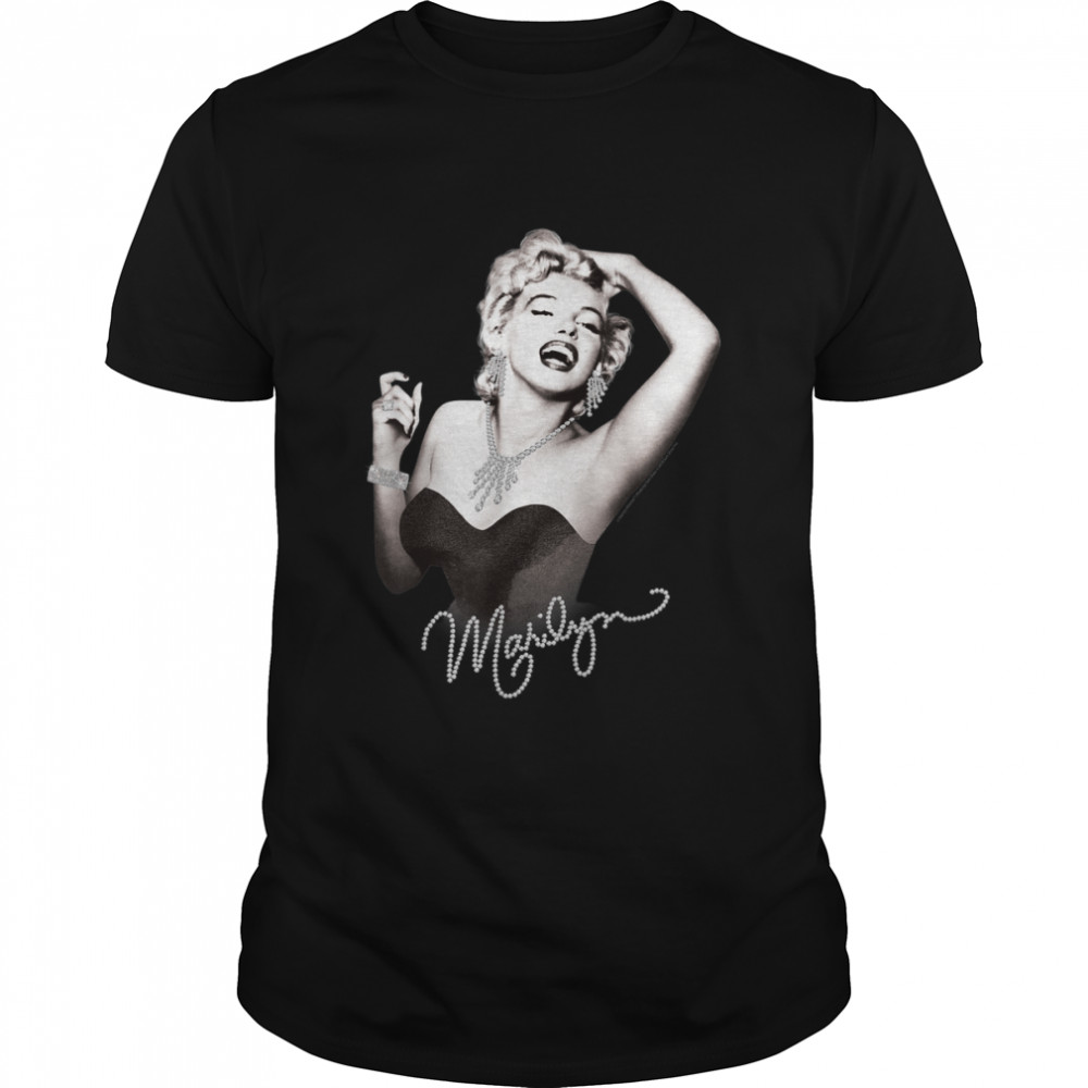 Marilyn Monroe Black And White Glam T-Shirt
