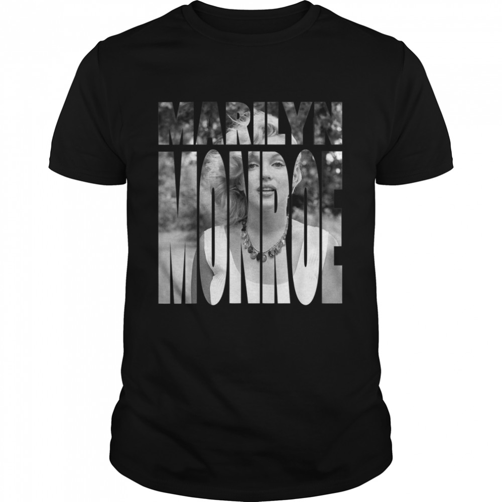 Marilyn Monroe Name Silhouette T-Shirt
