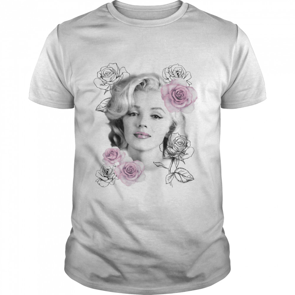 Marilyn Monroe Rose Portrait T-Shirt