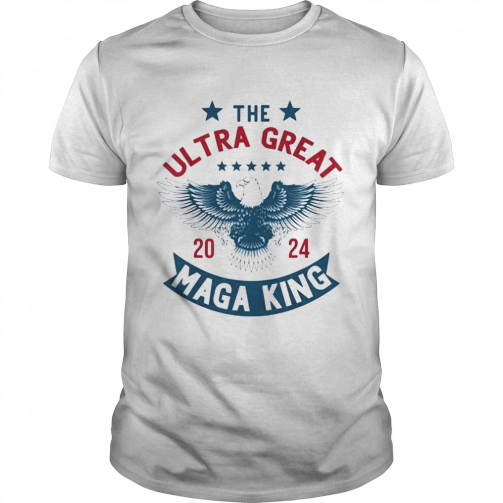 Mega King Usa Flag Proud Ultra Maga Trump 2024 Shirt