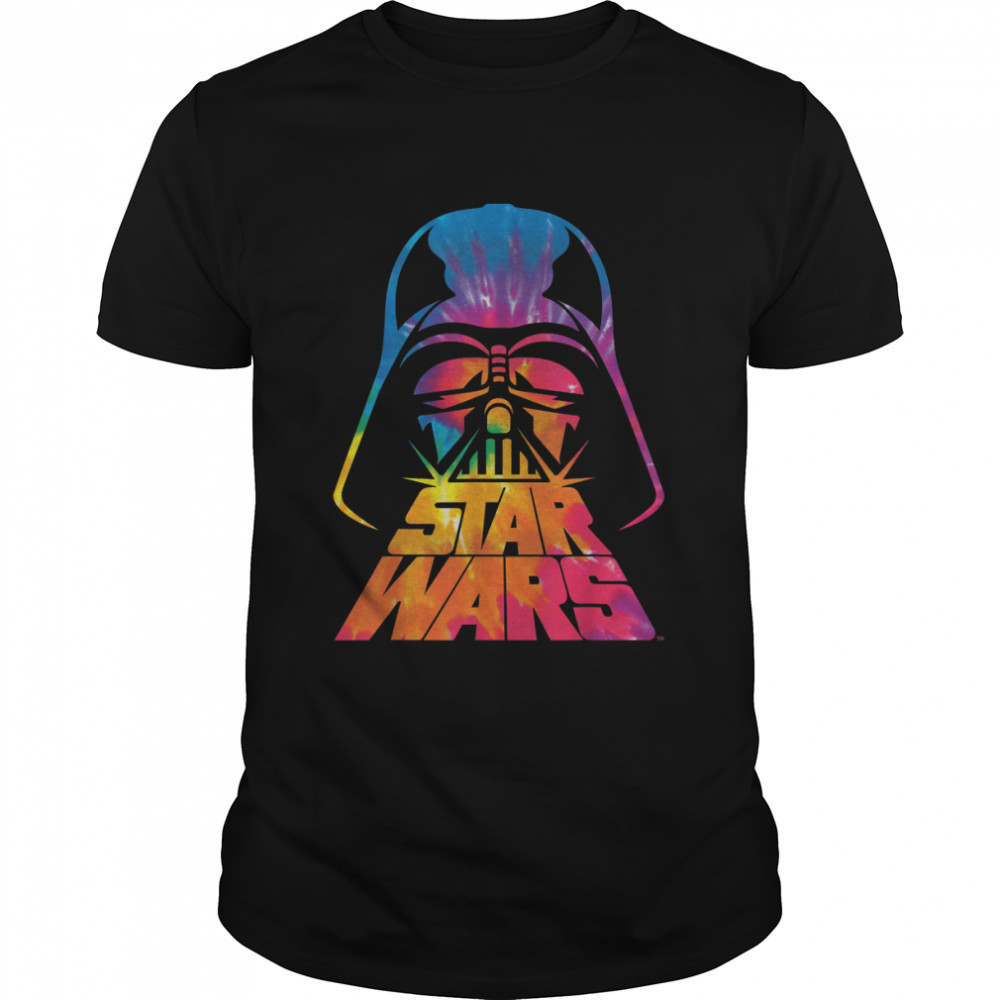 Star Wars Darth Vader Tie Dye Helmet Graphic T-Shirt Z1 T-Shirt