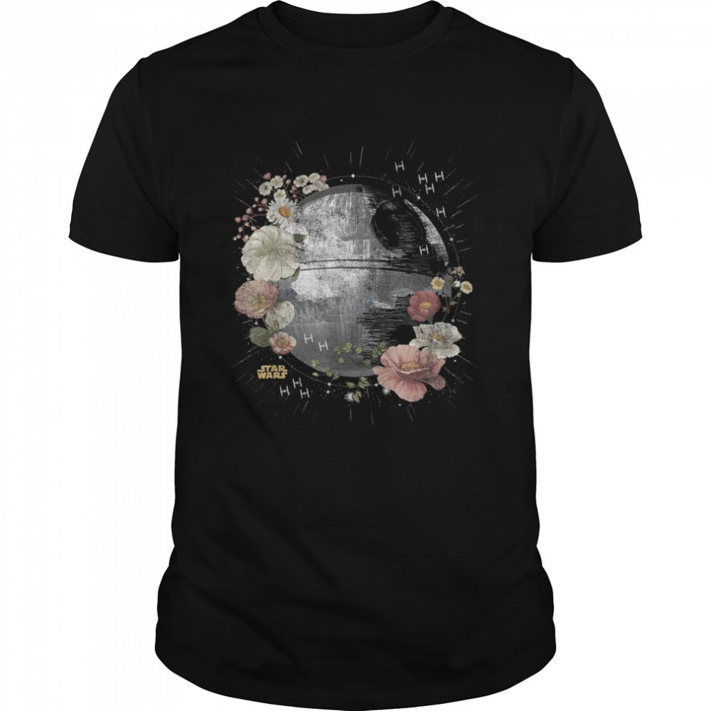 Star Wars Floral Death Star T-Shirt