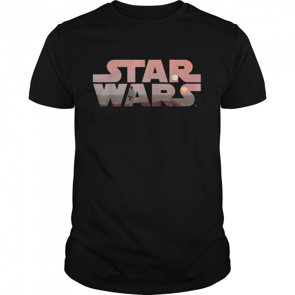 Star Wars Logo Luke Skywalker Tatooine T-Shirt T-Shirt