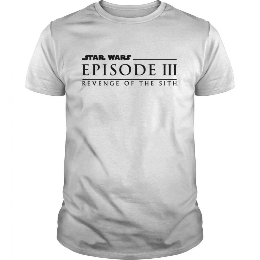 Star Wars Revenge Of The Sith Episode 3 Movie Logo T-Shirt T-Shirt