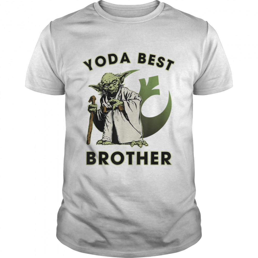 Star Wars Yoda Best Brother Rebel Logo T-Shirt