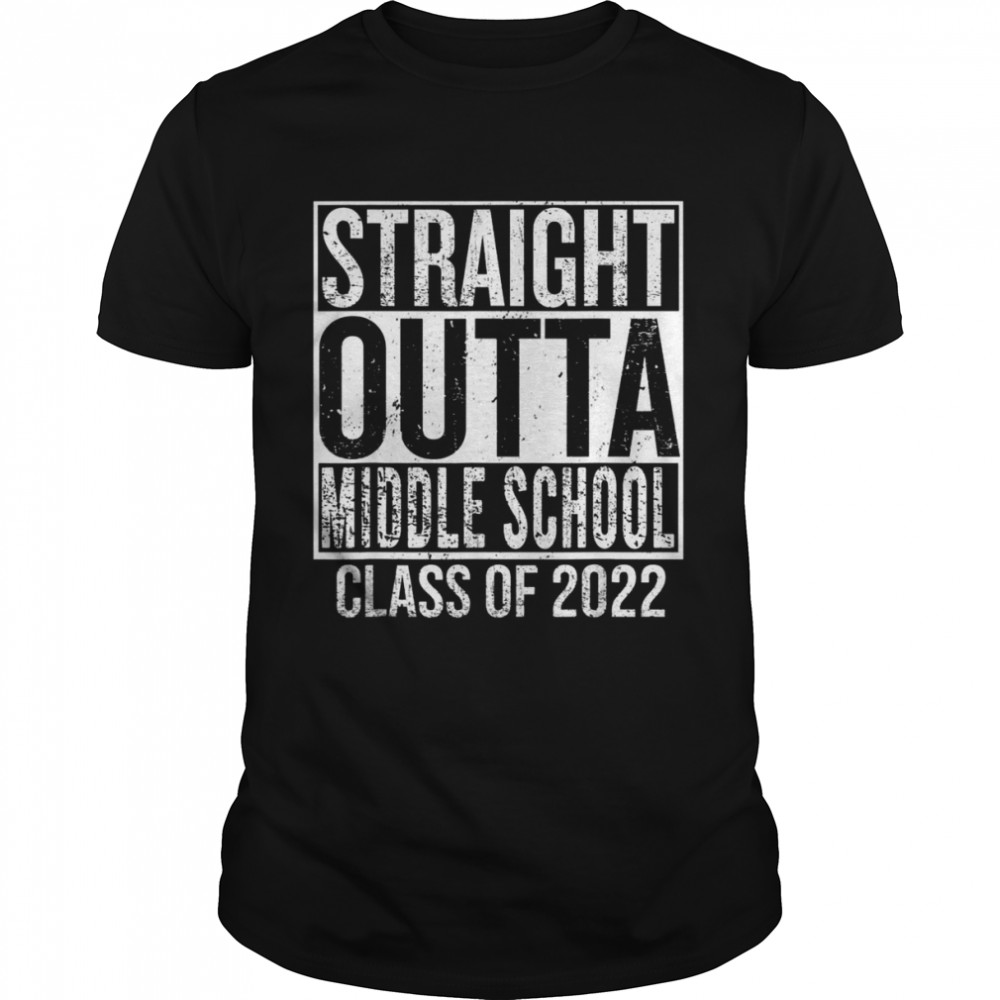 Straight Outta Middle School Graduation Vintage Shirt