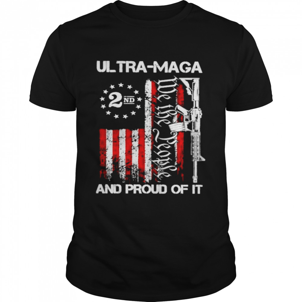 ultra maga and proud of it American flag shirt Classic Men's T-shirt